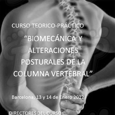 Curso biomecánica y alteraciones posturales de la columna vertebral