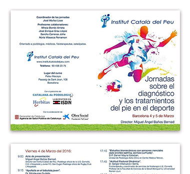 El Institut Català del Peu organiza las “Jornadas sobre el diagnóstico y los tratamientos del pie en el deporte” en Barcelona