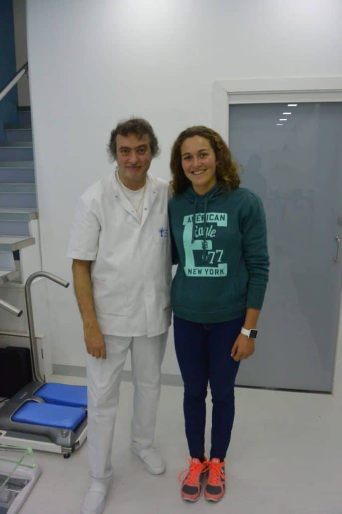 El Institut Català del Peu realiza un estudio biomecánico a la deportista olímpica Anna Boada