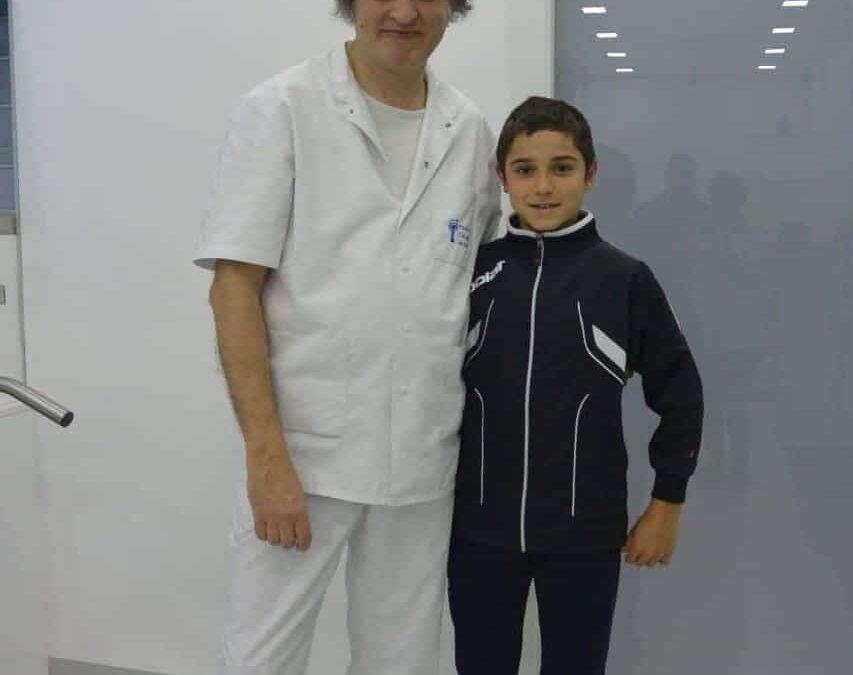 THE INSTITUT CATALÀ DEL PEU REALIZES AN ANALYSIS OF THE SPORTING PERFORMANCE TO LUÍS UTRILLA, CHAMPION OF JUNIOR TENNIS IN SPAIN.