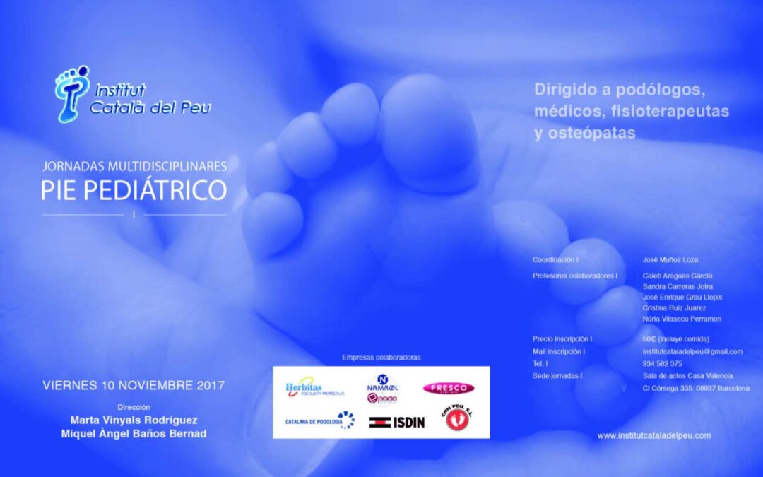 L’Institut Català del Peu organitza les “Jornades multidisciplinàries sobre el peu pediàtric “a Barcelona