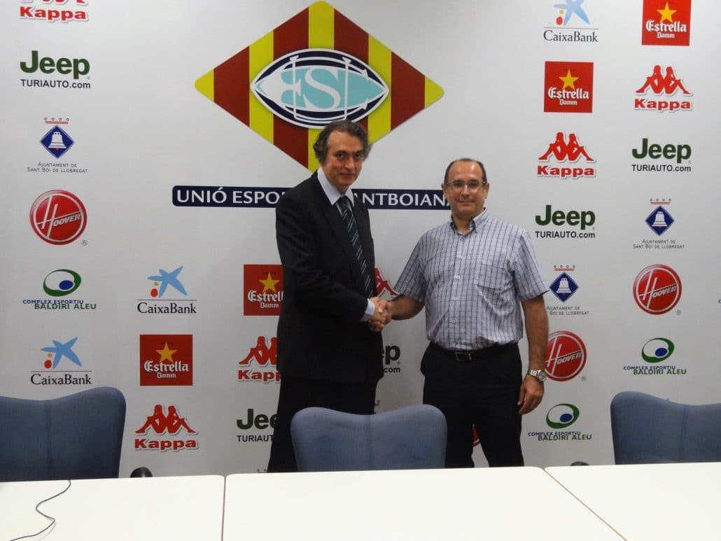 El Institut Català del Peu firma un acuerdo con la Unió Deportiva Santboiana, actual campeona de la Copa S .M. EI Rey.
