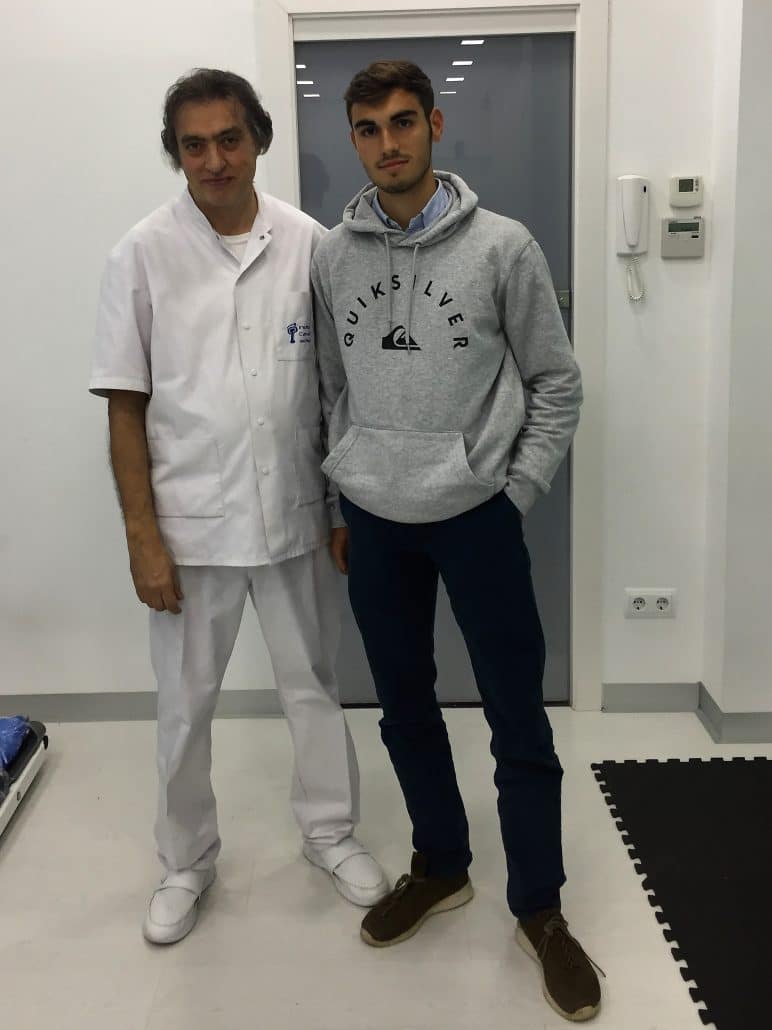 SPAIN’S EX- TRIPLE JUMP CHAMPION DARIO SIREROL, VISITS THE INSTITUT CATALÀ DEL PEU.