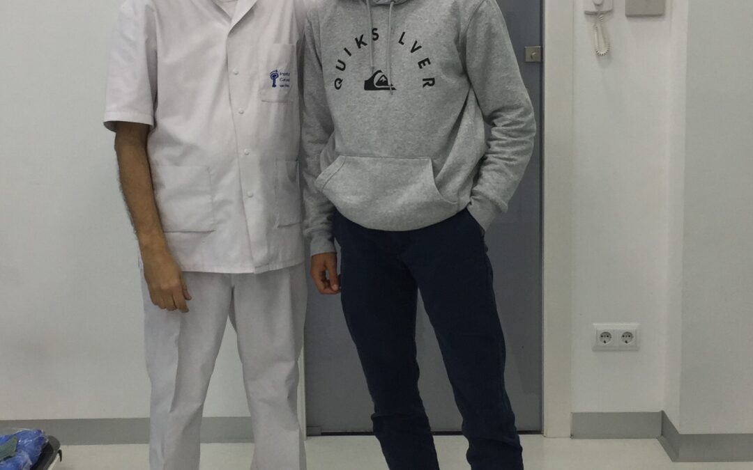 SPAIN’S EX- TRIPLE JUMP CHAMPION DARIO SIREROL, VISITS THE INSTITUT CATALÀ DEL PEU.