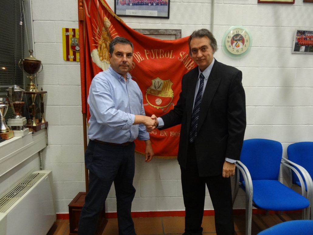 NEW  COLLABORATION CONTRACT BETWEEN SANTBOIANA FOOTBALL CLUB AND THE INSTITUT CATALÀ DEL PEU.