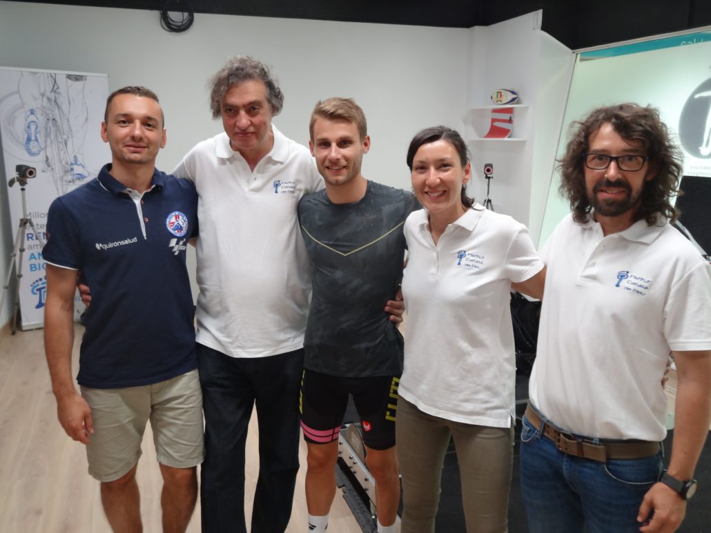 El Institut Català del Peu realiza un análisis biomecánico al piloto Jules Cluzel. El Institut Català del Peu realiza un análisis biomecánico al piloto Jules Cluzel.