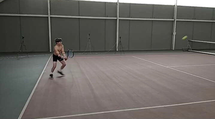 THE INSTITUT CATALÀ DEL PEU, OFFICIAL BIOMECHANICAL DEPARTMENT OF THE CATALAN TENNIS FEDERATION, CONDUCTS A BIOMECHANICAL ANALYSIS TO THE TENNIS PLAYER ROGER PASCUAL.