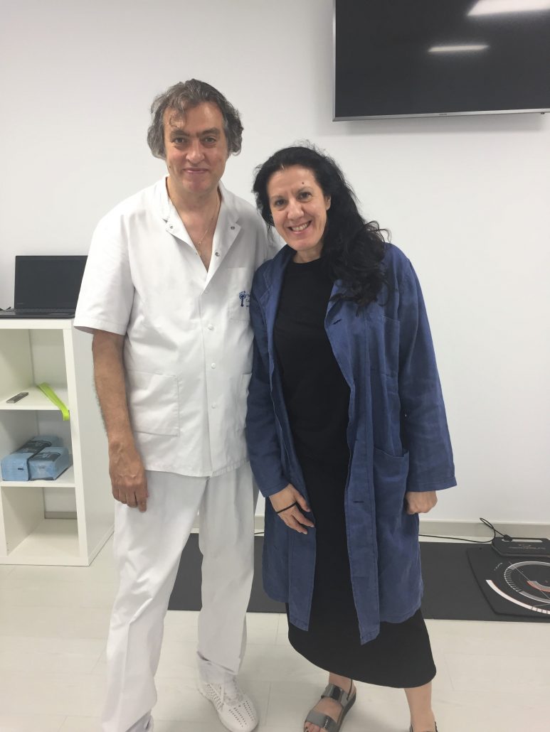 La artista María Pagés visita el Institut Català del Peu. La artista María Pagés visita el Institut Català del Peu.