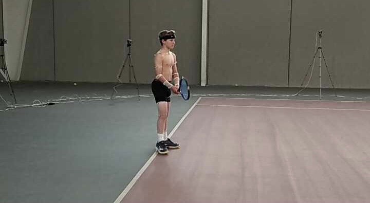 THE INSTITUT CATALÀ DEL PEU, OFFICIAL BIOMECHANICAL DEPARTMENT OF THE CATALAN TENNIS FEDERATION, CONDUCTS A BIOMECHANICAL ANALYSIS TO THE TENNIS PLAYER ROGER PASCUAL.