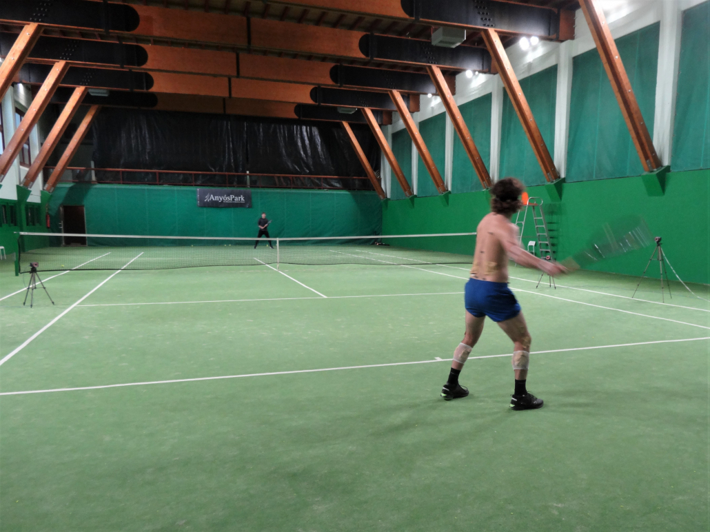 THE INSTITUT CATALÀ DEL PEU, BIOMECHANICAL DEPARTMENT OF THE CATALAN TENNIS FEDERATION, CONDUCTS A BIOMECHANICAL ANALYSIS TO THE TENNIS PLAYER MARCO TRUNGELLITI. THE INSTITUT CATALÀ DEL PEU, BIOMECHANICAL DEPARTMENT OF THE CATALAN TENNIS FEDERATION, CONDUCTS A BIOMECHANICAL ANALYSIS TO THE TENNIS PLAYER MARCO TRUNGELLITI.