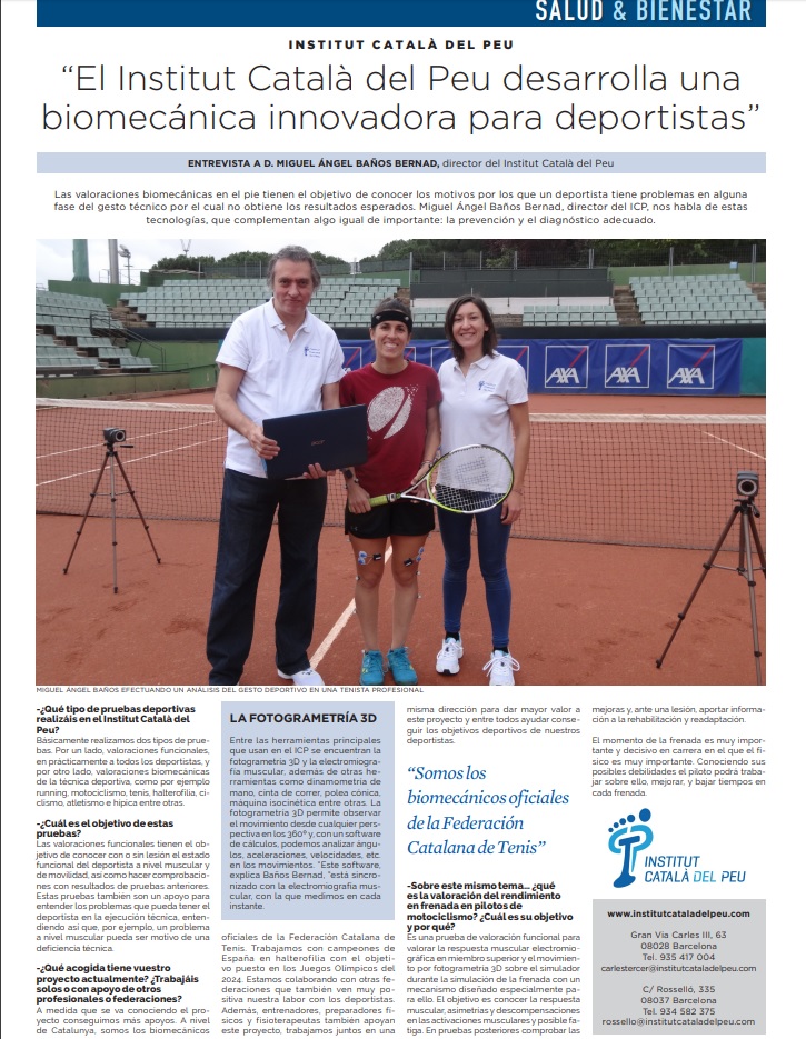 Entrevista en “La Vanguardia” a Miguel Angel Baños Bernad sobre la innovación biomecánica en deportistas.